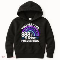 You Matter 988 Semicolon Suicide Prevention Kids Hoodie thumb 0