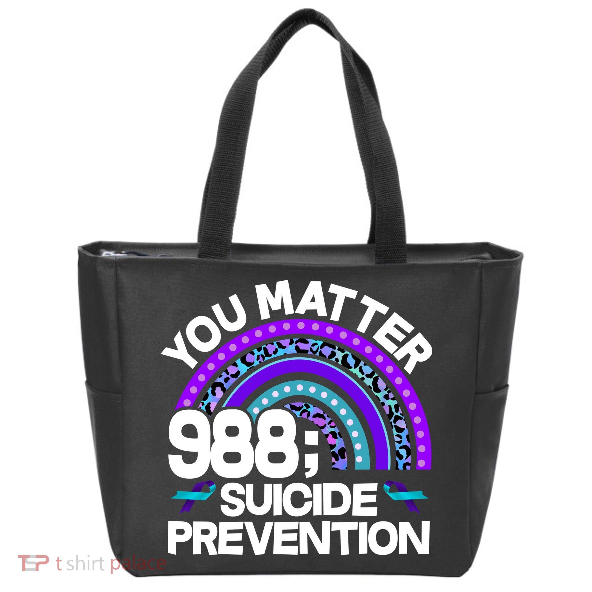 You Matter 988 Semicolon Suicide Prevention Tote Bag