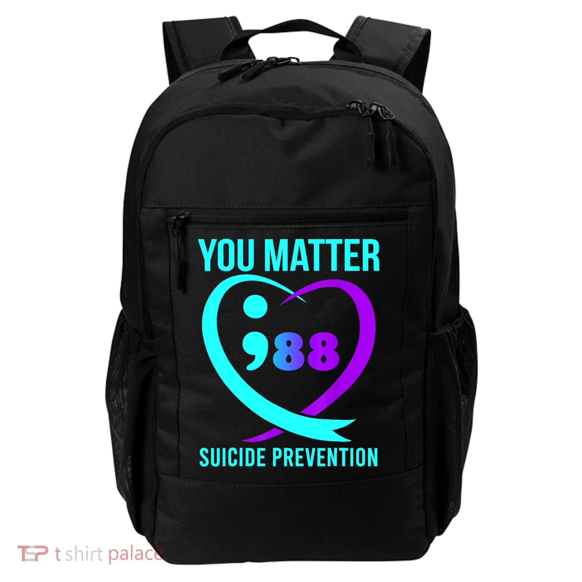 You Matter 988 Suicide Prevention Awareneess Backpack