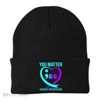 You Matter 988 Suicide Prevention Awareneess Beanie thumb 0
