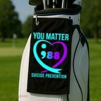 You Matter 988 Suicide Prevention Awareneess Golf Towel thumb 2