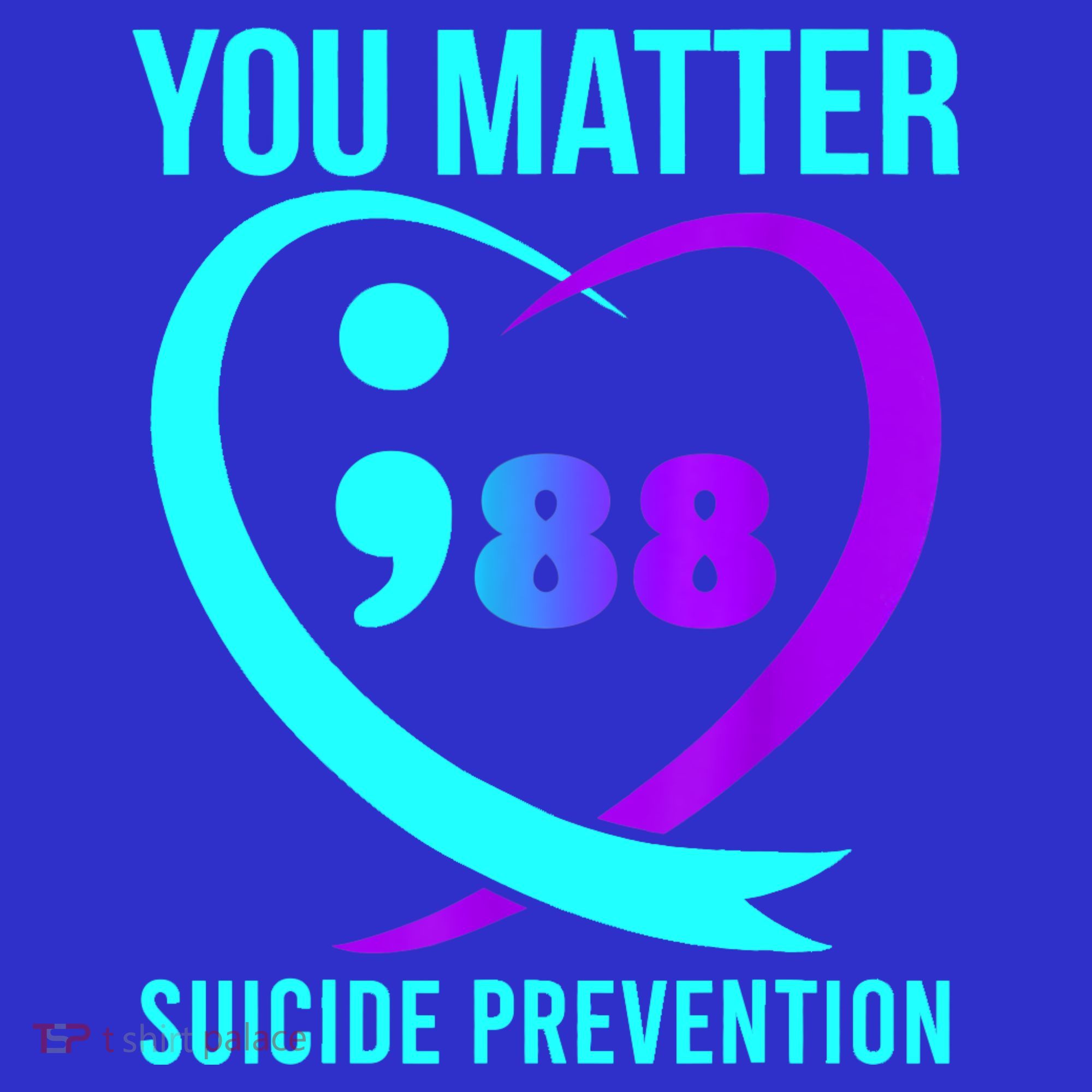 You Matter 988 Suicide Prevention Awareneess Apron