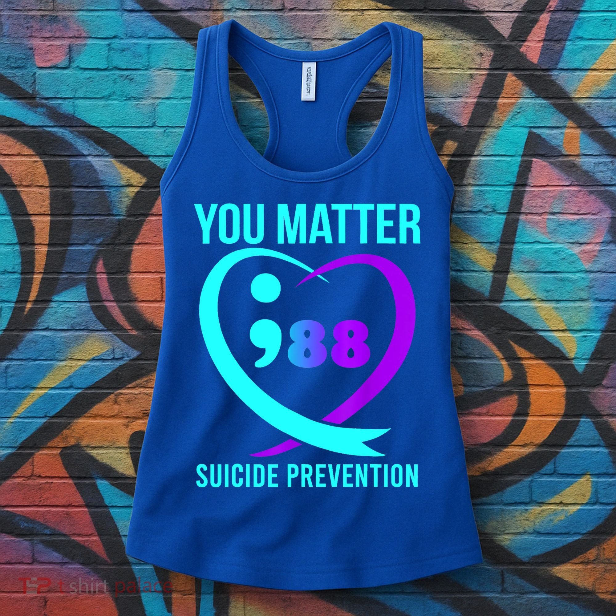 You Matter 988 Suicide Prevention Awareneess Women's Tank Top