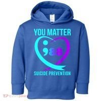 You Matter 988 Suicide Prevention Awareneess Toddler Hoodie thumb 0