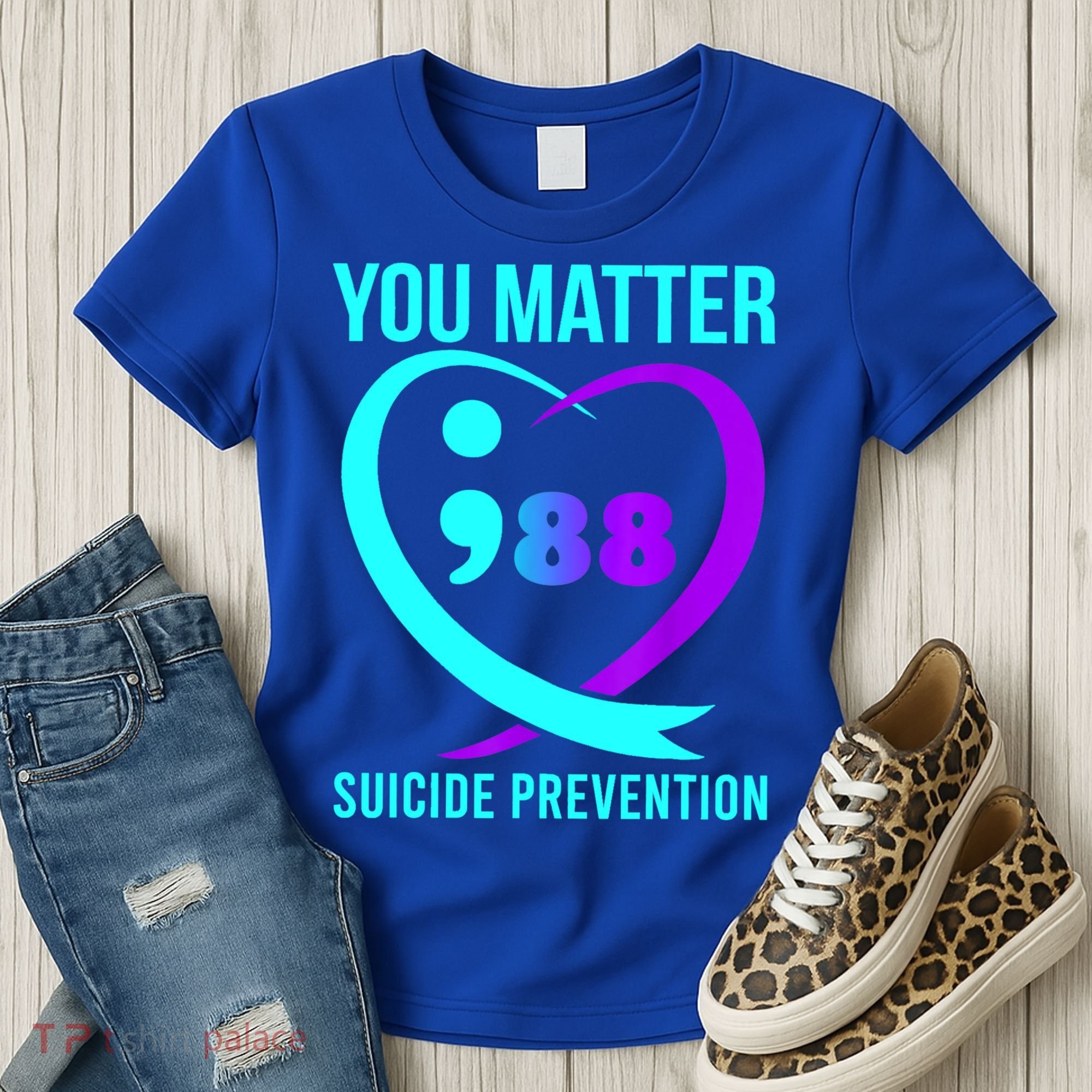 You Matter 988 Suicide Prevention Awareneess Women's T-Shirt