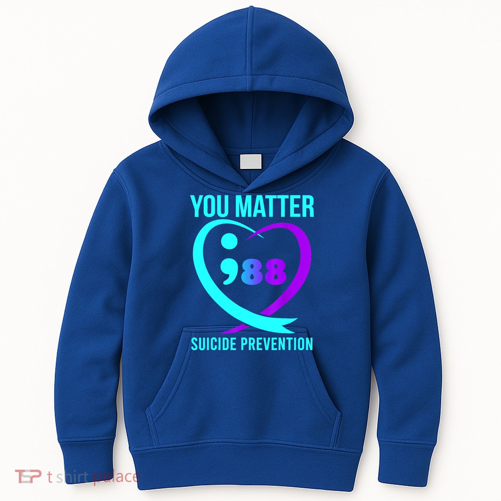 You Matter 988 Suicide Prevention Awareneess Kids Hoodie