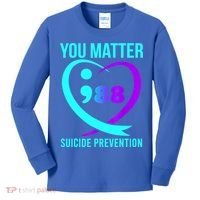 You Matter 988 Suicide Prevention Awareneess Kids Long Sleeve Shirt thumb 0