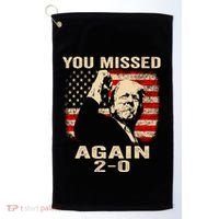 You Missed Again Golf Towel thumb 0