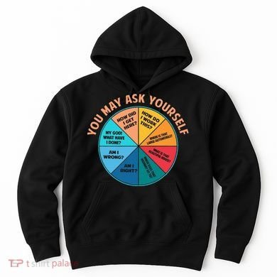 You May Ask Yourself Once In A Lifetime Pie Chart Hoodie