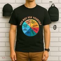 You May Ask Yourself Once In A Lifetime Pie Chart T-Shirt thumb 6