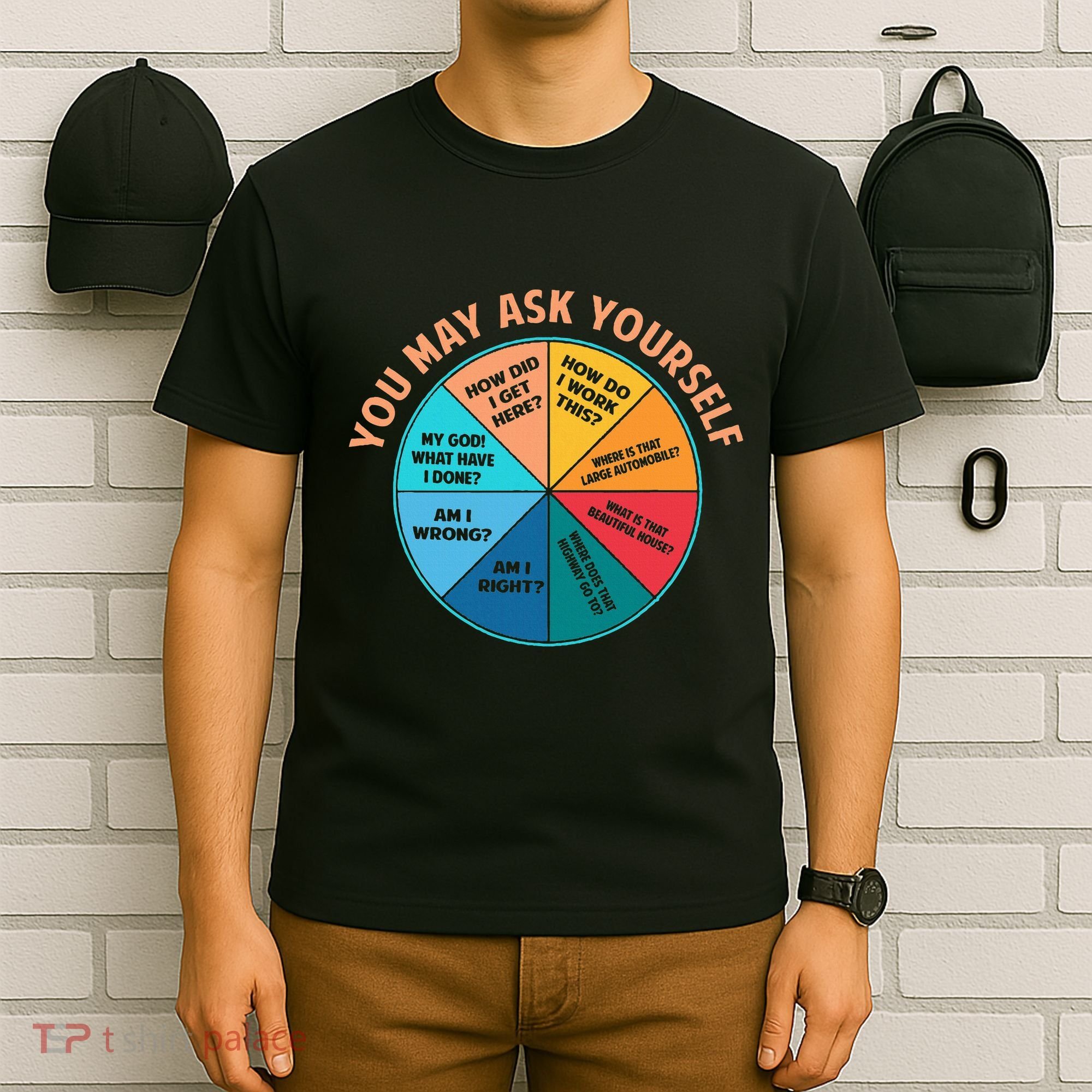 You May Ask Yourself Once In A Lifetime Pie Chart T-Shirt
