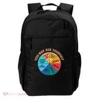 You May Ask Yourself Once In A Lifetime Pie Chart Backpack thumb 0