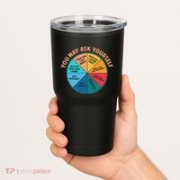 You May Ask Yourself Once In A Lifetime Pie Chart Tumbler thumb 2