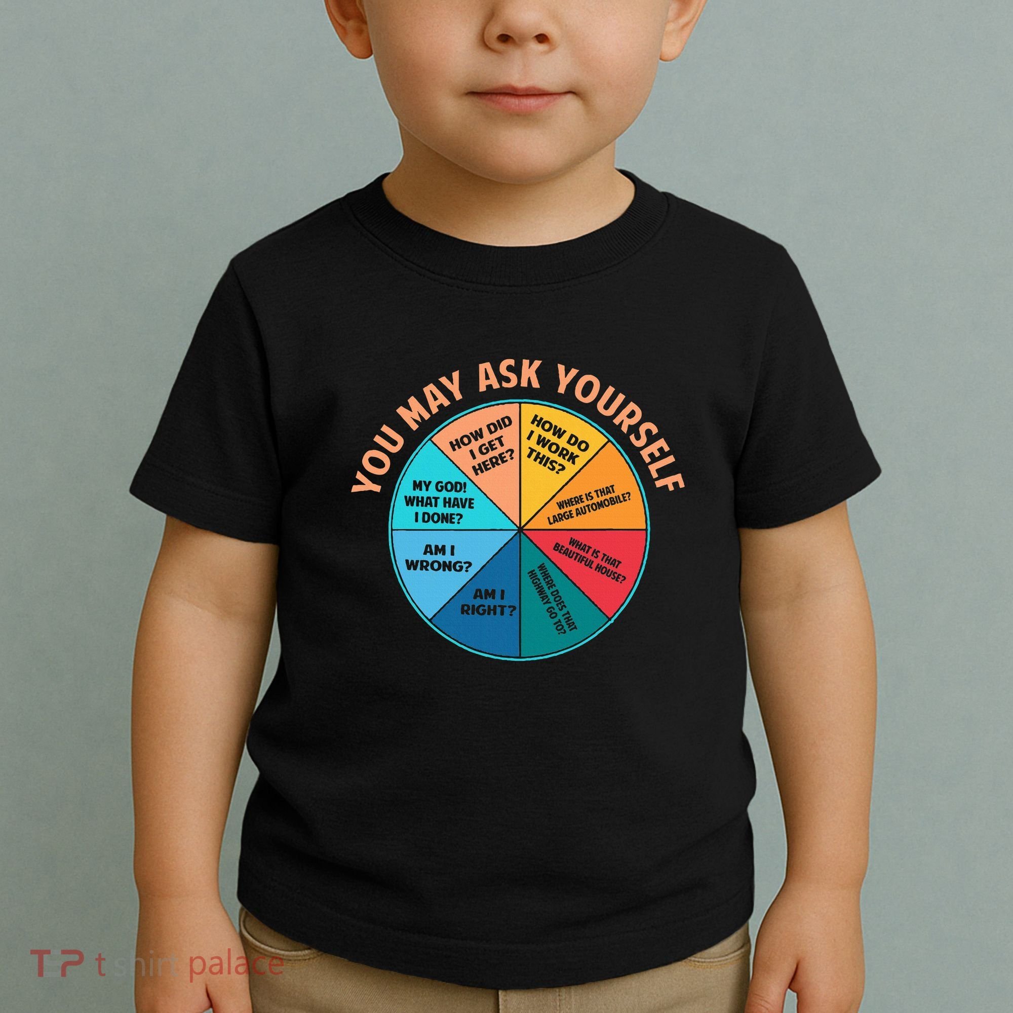 You May Ask Yourself Once In A Lifetime Pie Chart Toddler T-Shirt