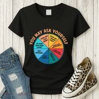 You May Ask Yourself Once In A Lifetime Pie Chart Women's T-Shirt thumb 3