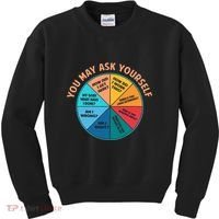 You May Ask Yourself Once In A Lifetime Pie Chart Kids Sweatshirt thumb 0