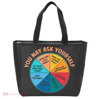 You May Ask Yourself Once In A Lifetime Pie Chart Tote Bag