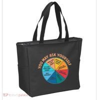You May Ask Yourself Once In A Lifetime Pie Chart Tote Bag thumb 2