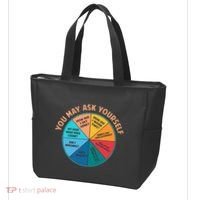 You May Ask Yourself Once In A Lifetime Pie Chart Tote Bag thumb 3