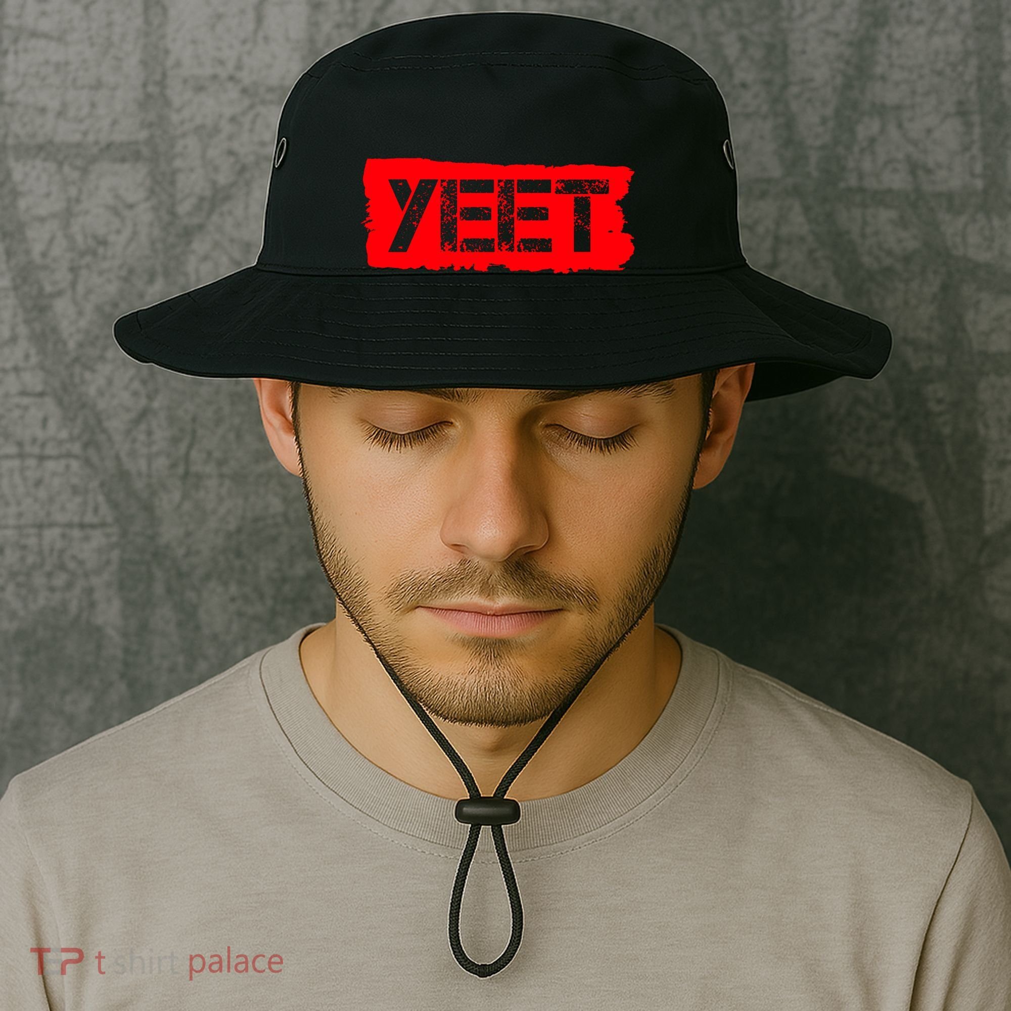 Yeet Meme Army Stamp Style Bucket Hat