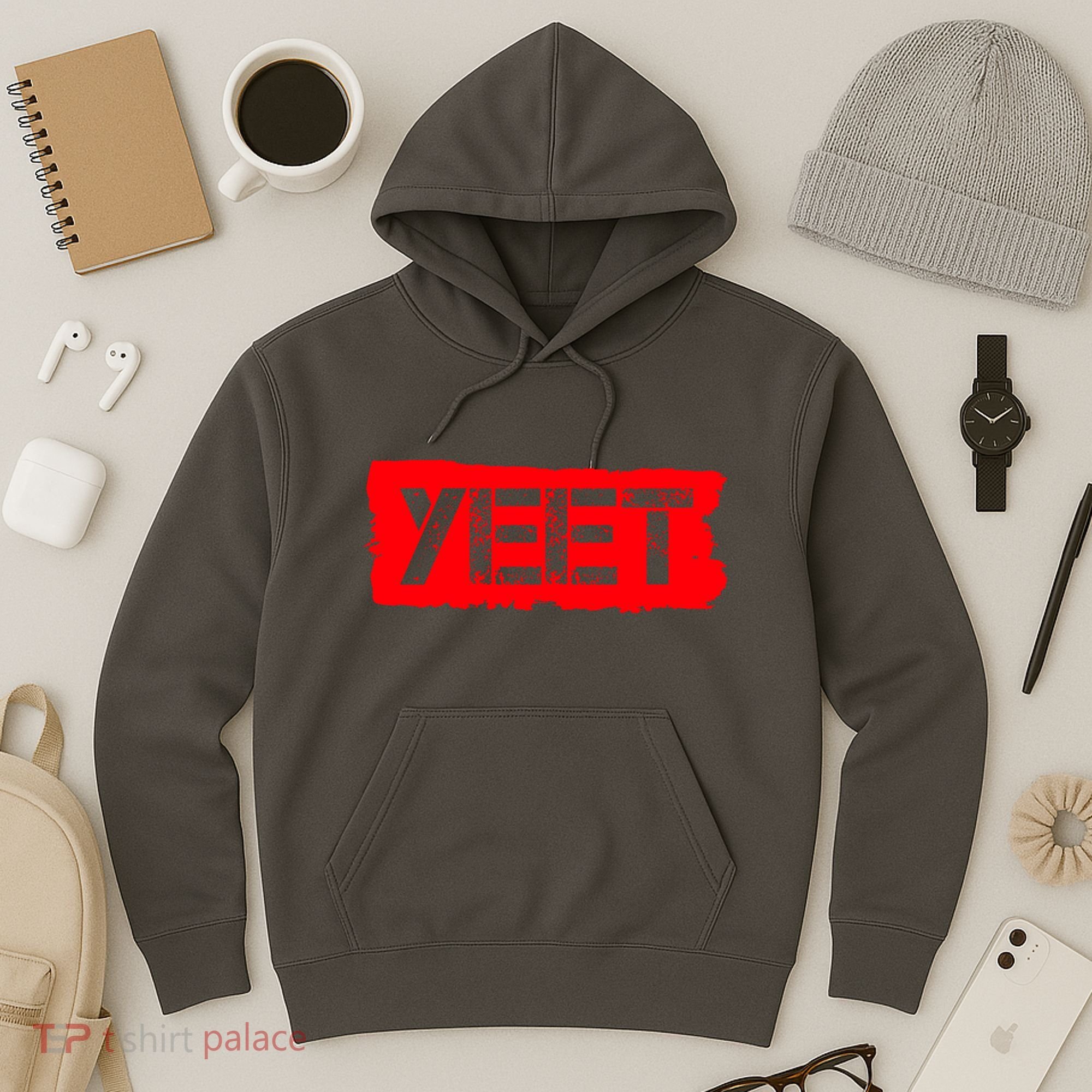 Yeet Meme Army Stamp Style Hoodie