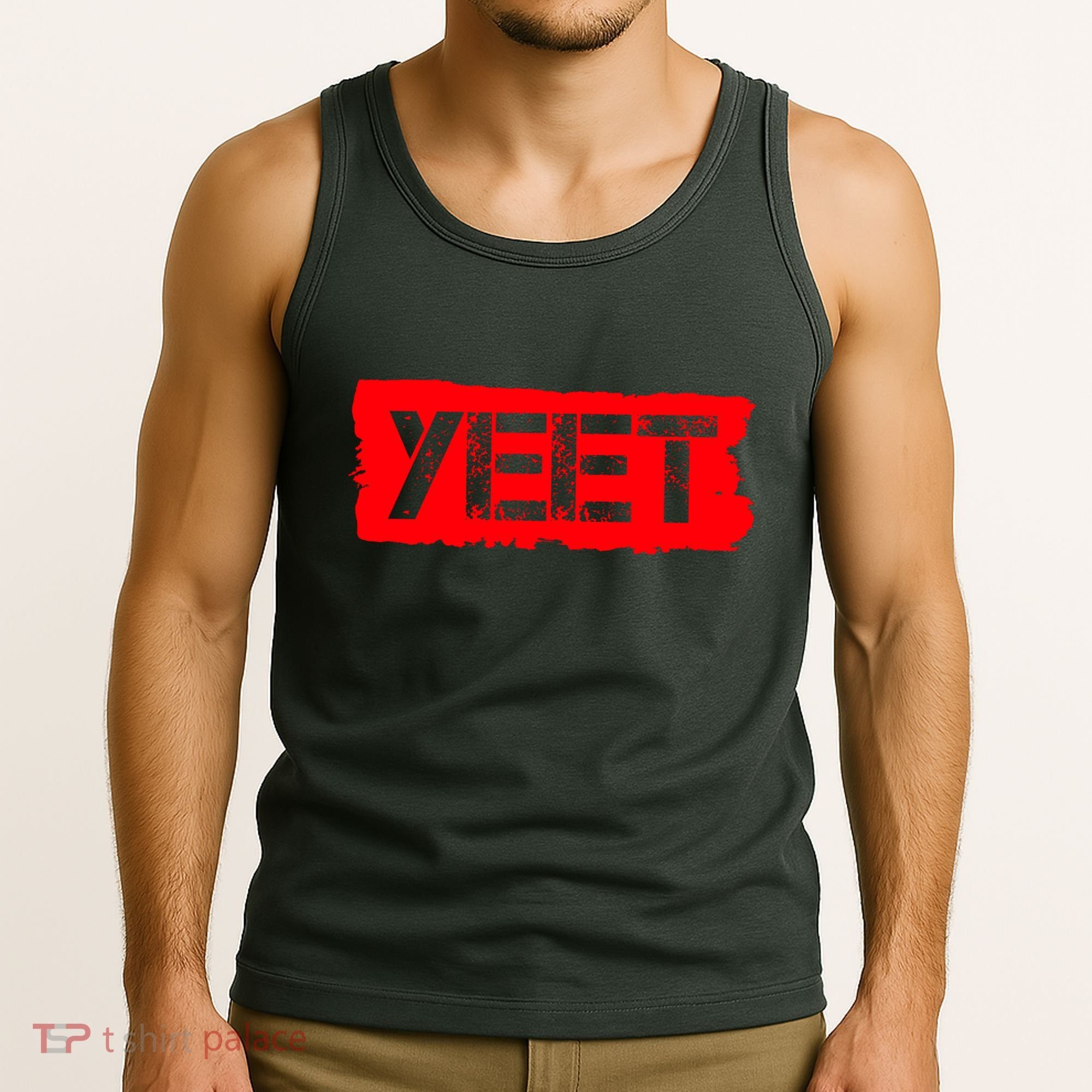 Yeet Meme Army Stamp Style Tank Top