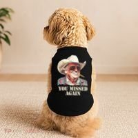 You Missed Again Trump Doggie Tank thumb 2