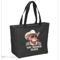 You Missed Again Trump Tote Bag thumb 2