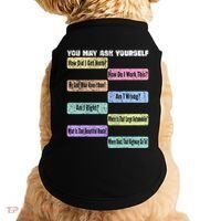 You May Ask Yourself Classic 80S Pop Music Doggie Tank thumb 0