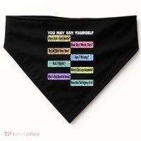 You May Ask Yourself Classic 80S Pop Music USA-Made Doggie Bandana thumb 0