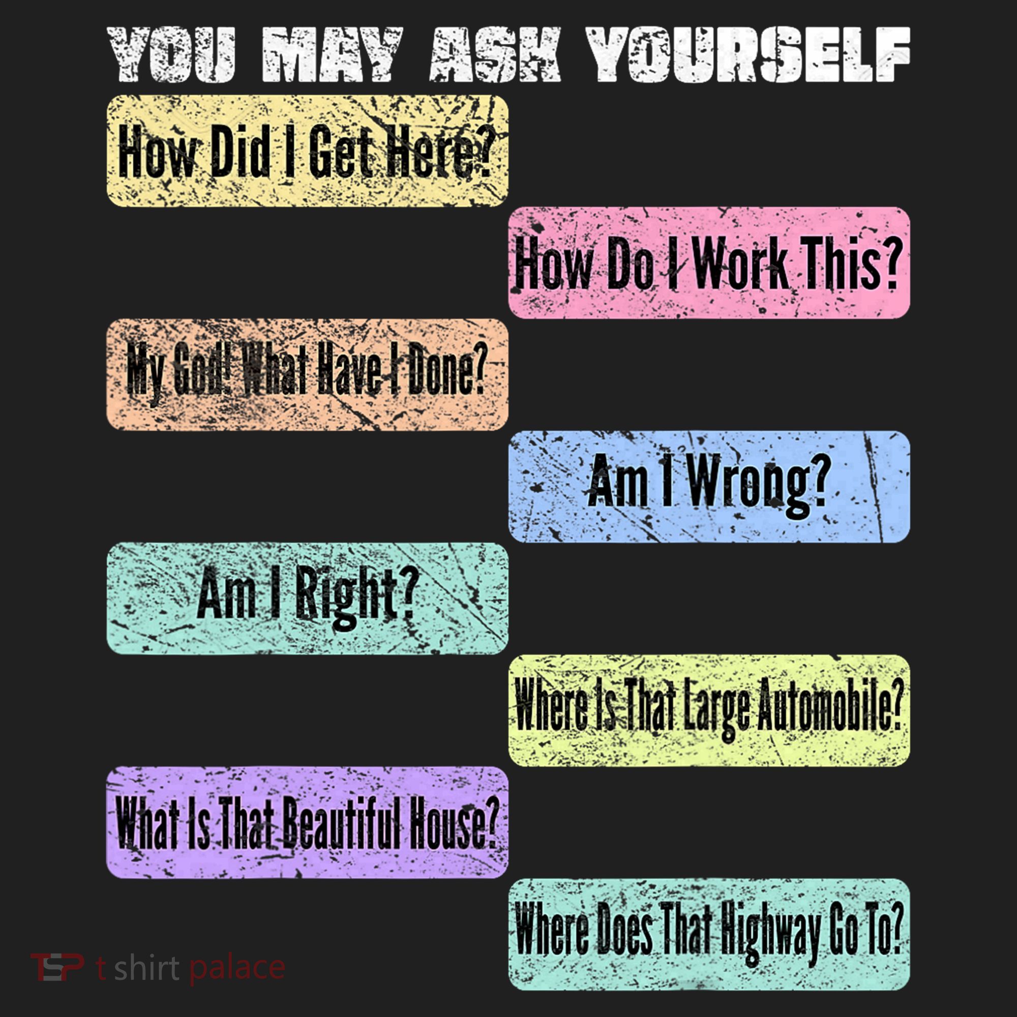 You May Ask Yourself Classic 80S Pop Music Hat