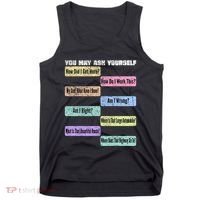 You May Ask Yourself Classic 80S Pop Music Tank Top thumb 0