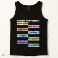 You May Ask Yourself Classic 80S Pop Music Tank Top thumb 2