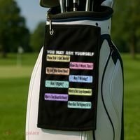 You May Ask Yourself Classic 80S Pop Music Golf Towel thumb 2