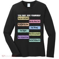 You May Ask Yourself Classic 80S Pop Music Women's Long Sleeve Shirt thumb 0