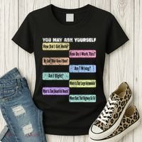 You May Ask Yourself Classic 80S Pop Music Women's T-Shirt thumb 3