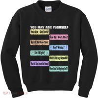 You May Ask Yourself Classic 80S Pop Music Kids Sweatshirt thumb 0