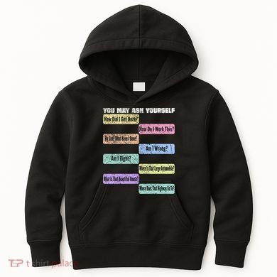 You May Ask Yourself Classic 80S Pop Music Kids Hoodie