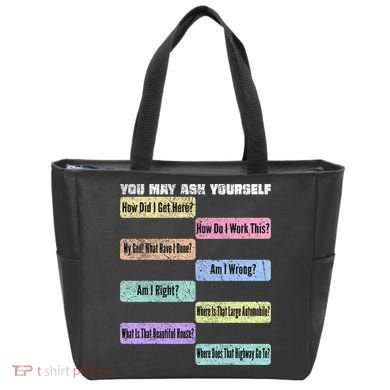You May Ask Yourself Classic 80S Pop Music Tote Bag