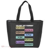 You May Ask Yourself Classic 80S Pop Music Tote Bag thumb 0