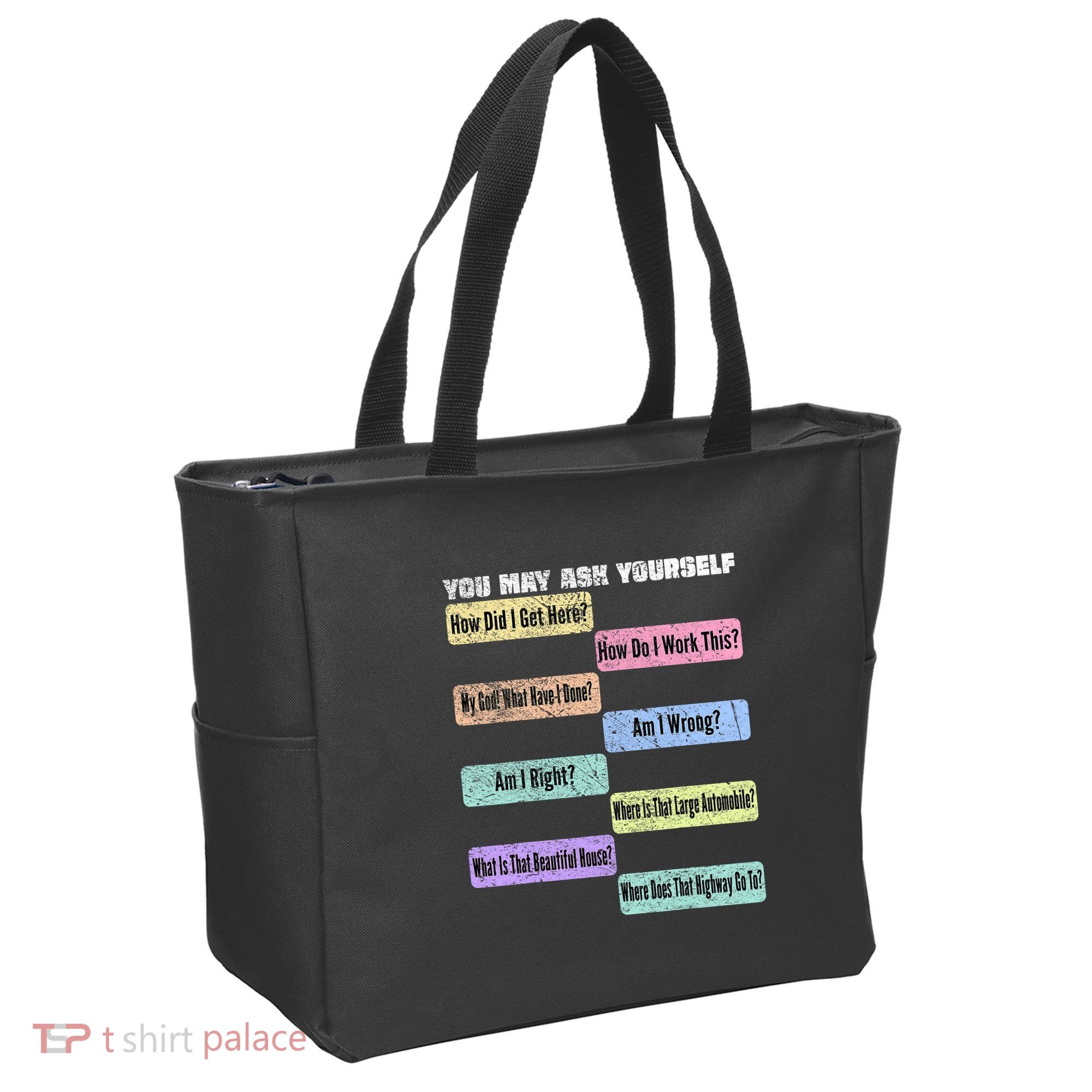 You May Ask Yourself Classic 80S Pop Music Tote Bag