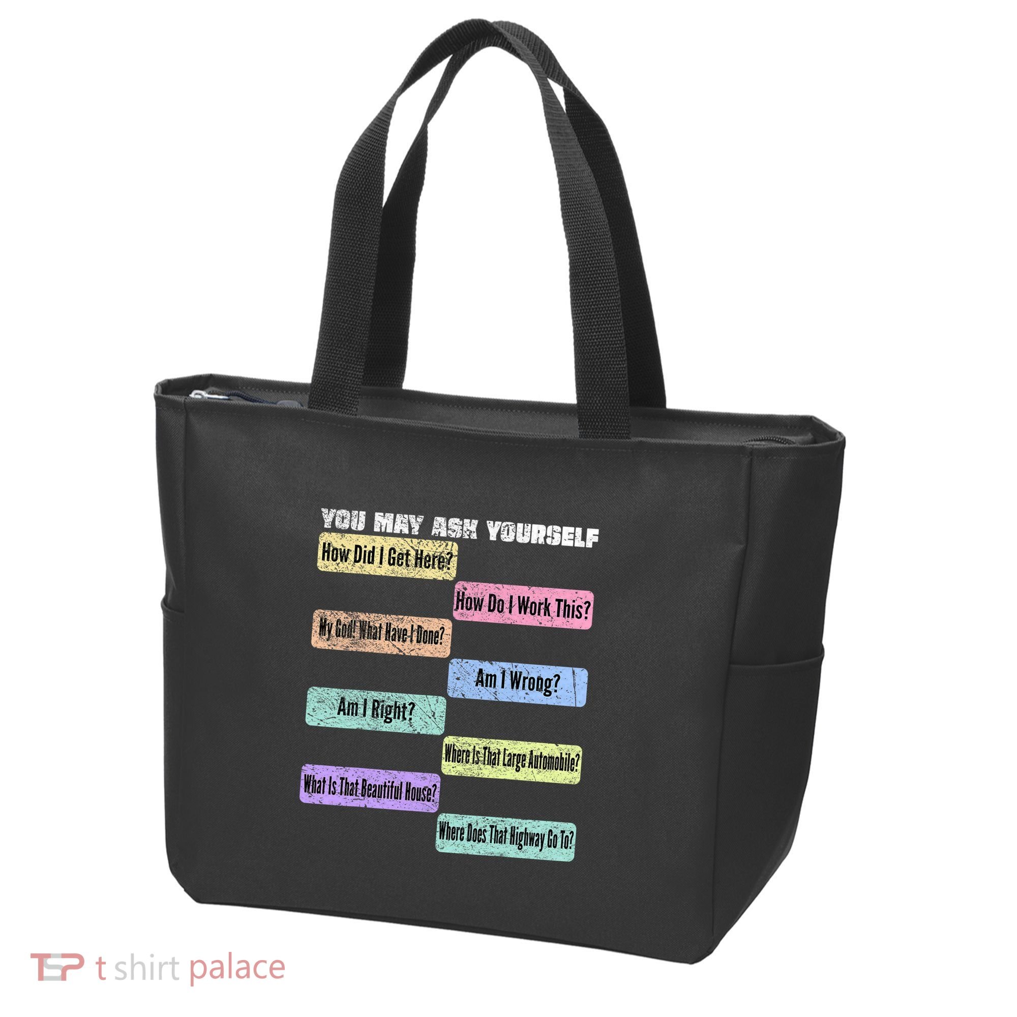 You May Ask Yourself Classic 80S Pop Music Tote Bag