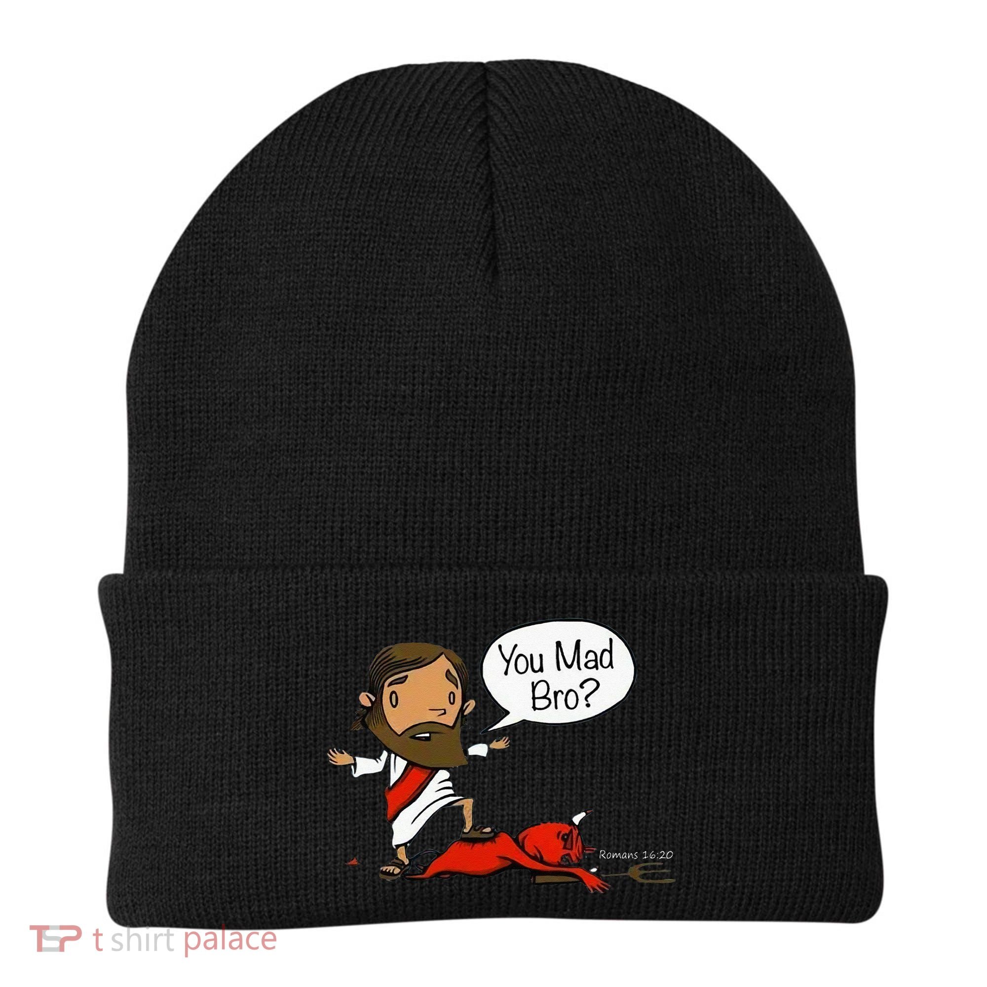 You Mad Bro Funny Jesus Beanie