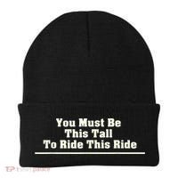 You Must Be This Tall To Ride This Ride Funny Tall Beanie thumb 0