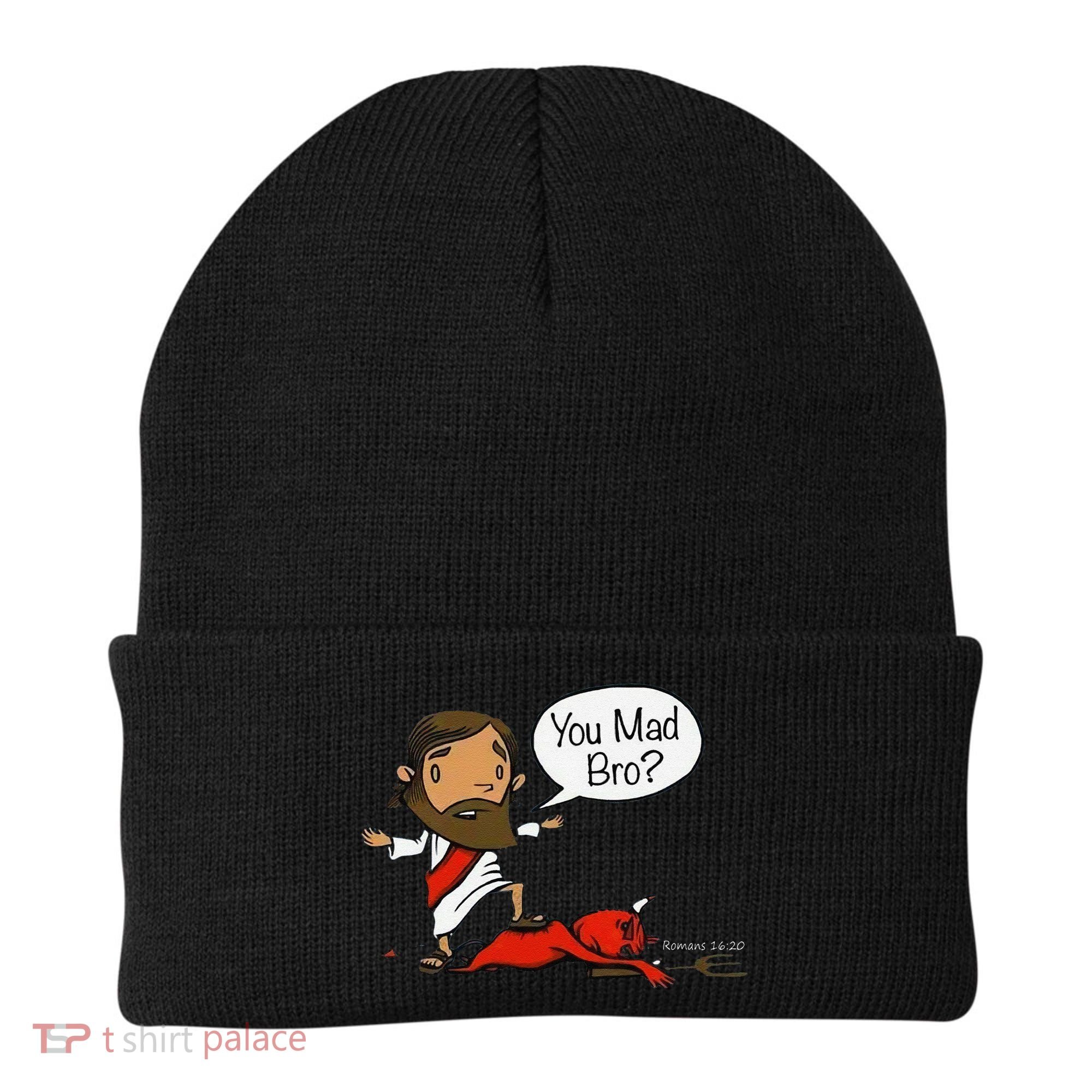 You Mad Bro Funny Jesus Beanie