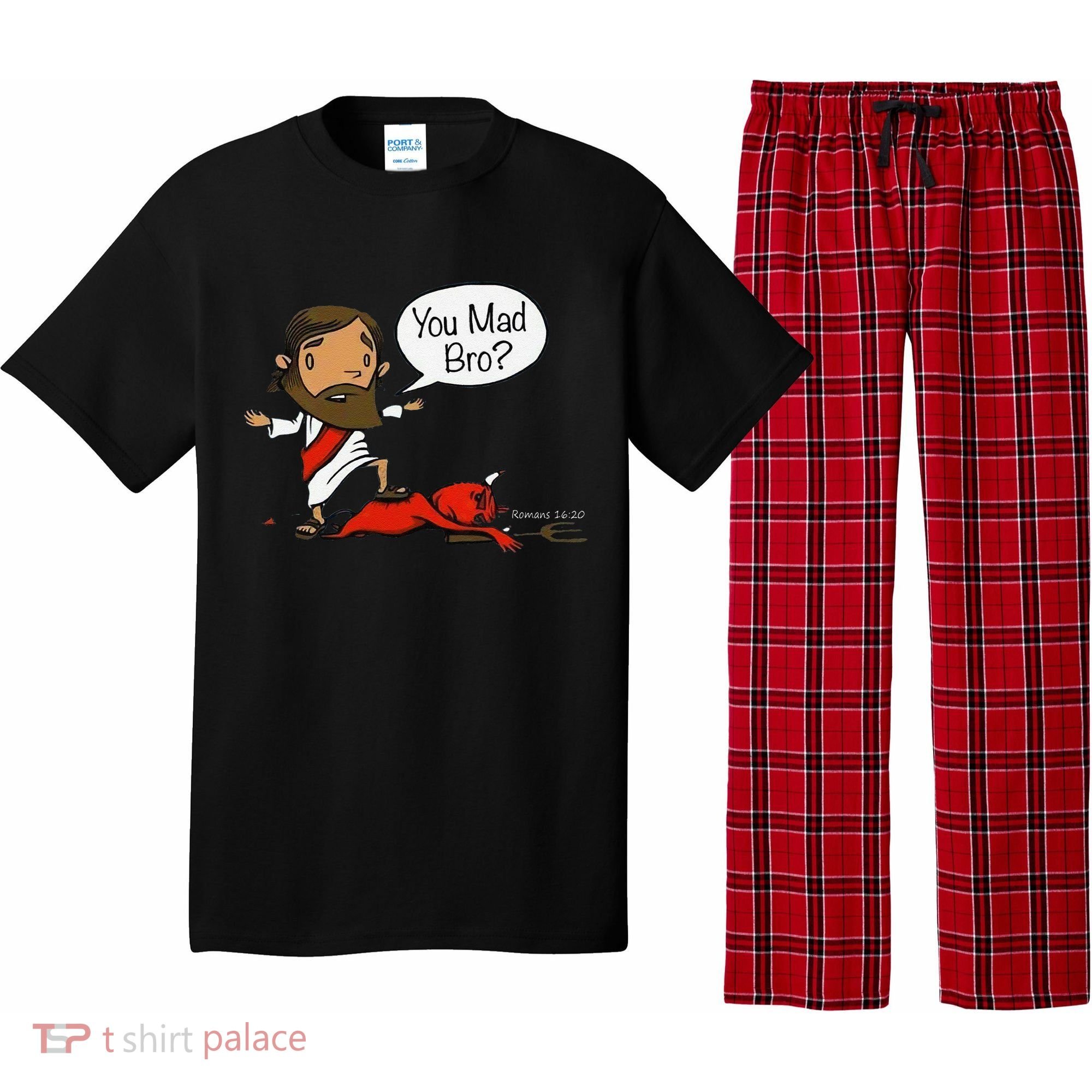 You Mad Bro Funny Jesus Pajama Set