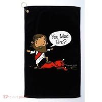 You Mad Bro Funny Jesus Golf Towel thumb 0