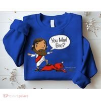You Mad Bro Funny Jesus Sweatshirt thumb 2