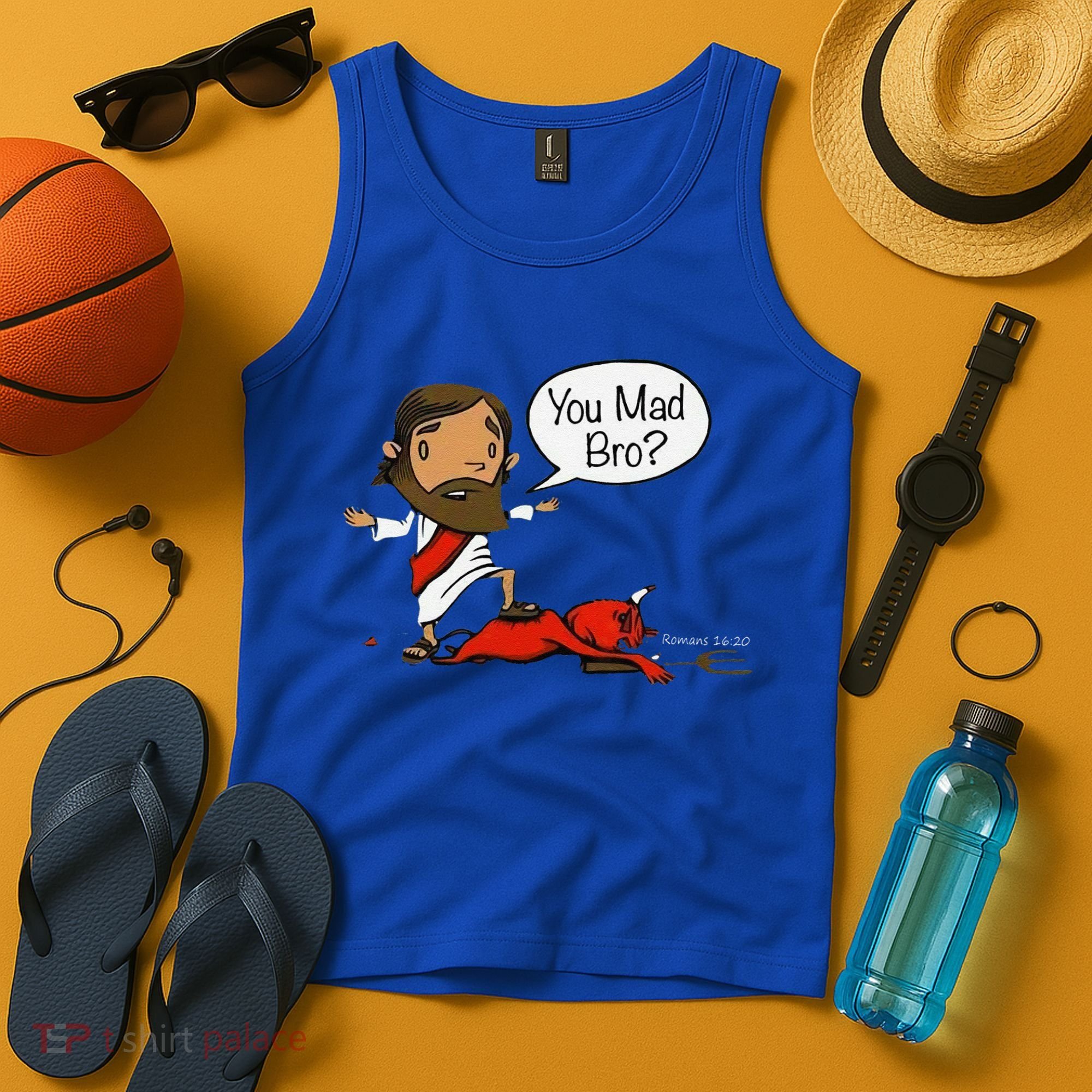 You Mad Bro Funny Jesus Tank Top