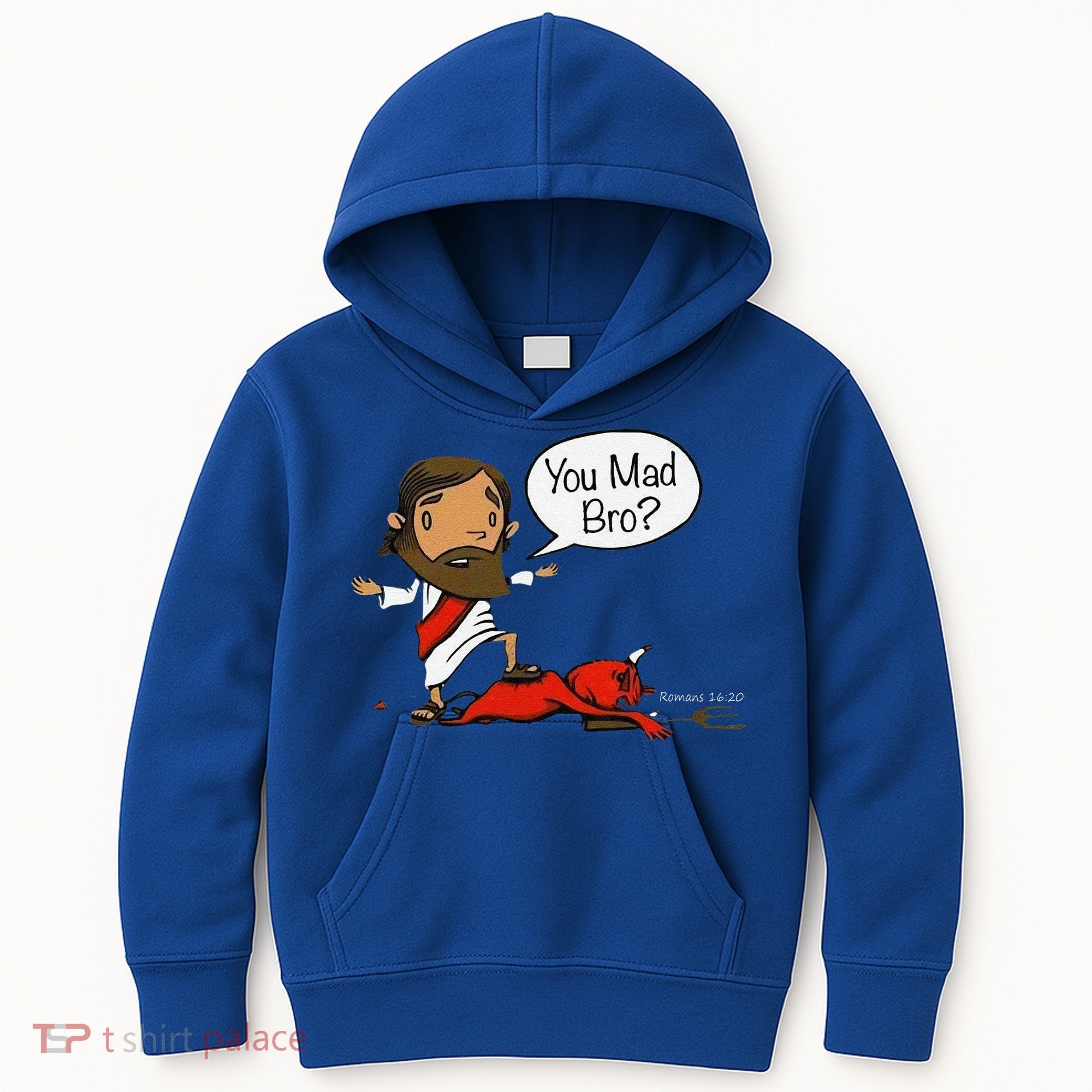 You Mad Bro Funny Jesus Kids Hoodie